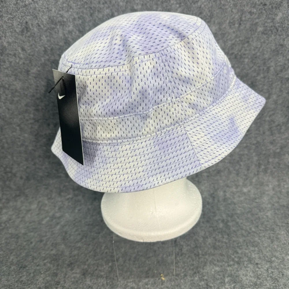 Nike Womens Futura‎ Tie Dye Bucket Hat (M/L) White Gray Purple DH1366-569 NWT *